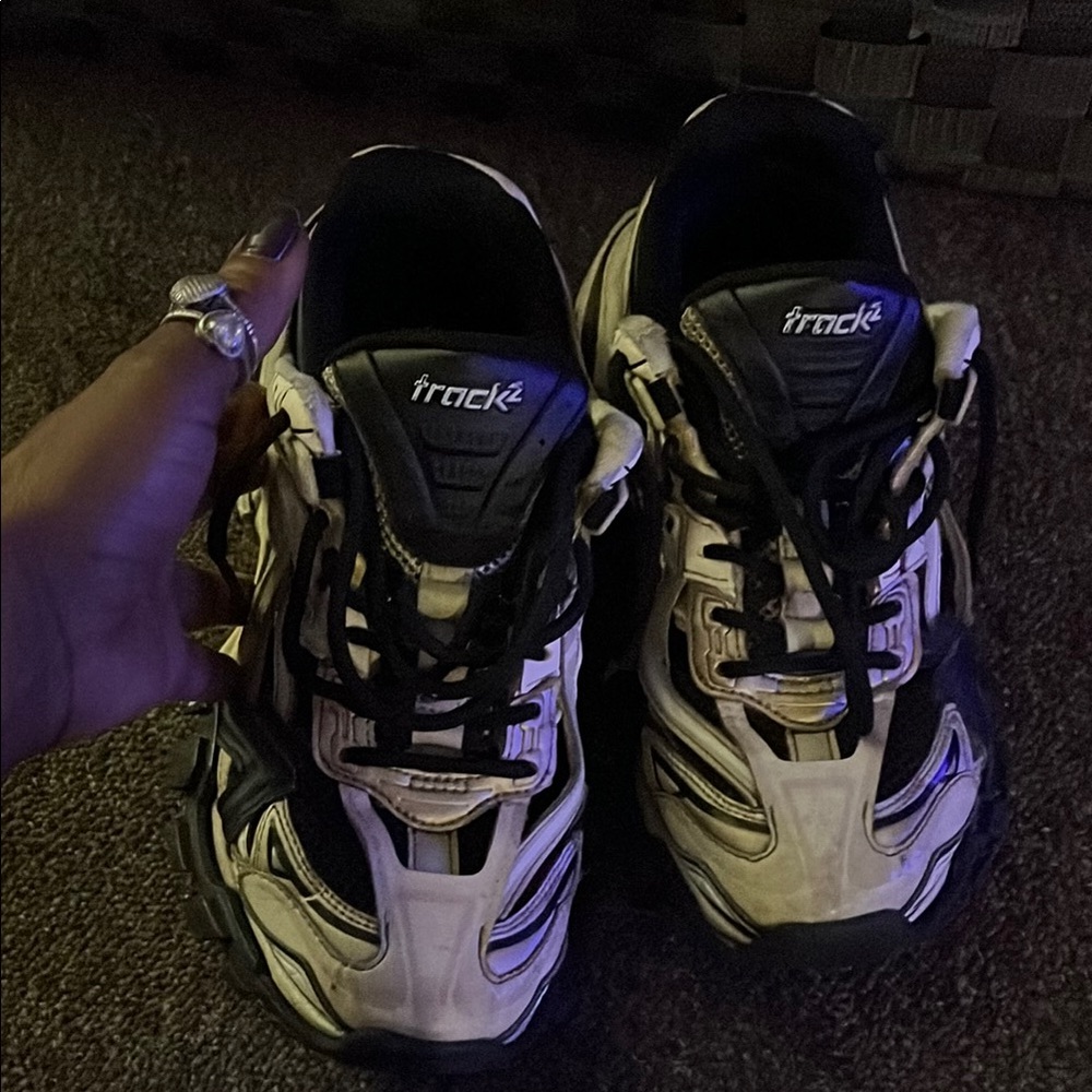 Track2 Sneakers in Black and Tan